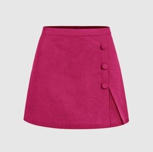 Shein pink mini skirt